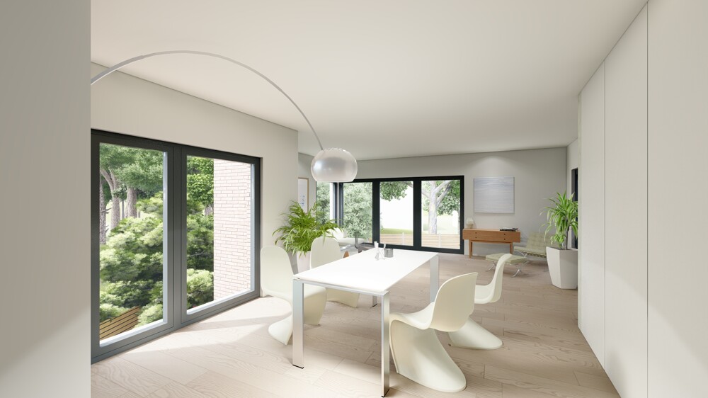 Architektenvilla am Waldrand - Bauhausbungalow mit Dachterrasse, Doppelgarage und exklusiver Privatsphäre - Villa Bensberg Bensberg | Angebot:26066161