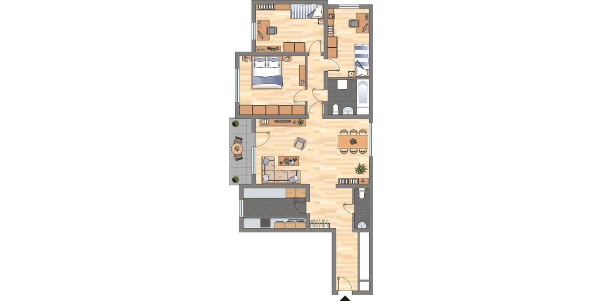 Etagenwohnung Bergheim - 4 Zimmer, 98 m&sup2;, 512&euro; | Angebot:25968603