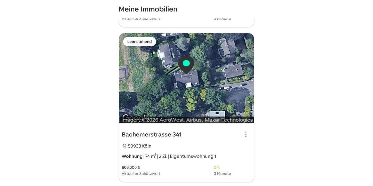 Etagenwohnung Köln Lindenthal - 2 Zimmer, 73 m&sup2;, 597.000&euro; | Angebot:25733307