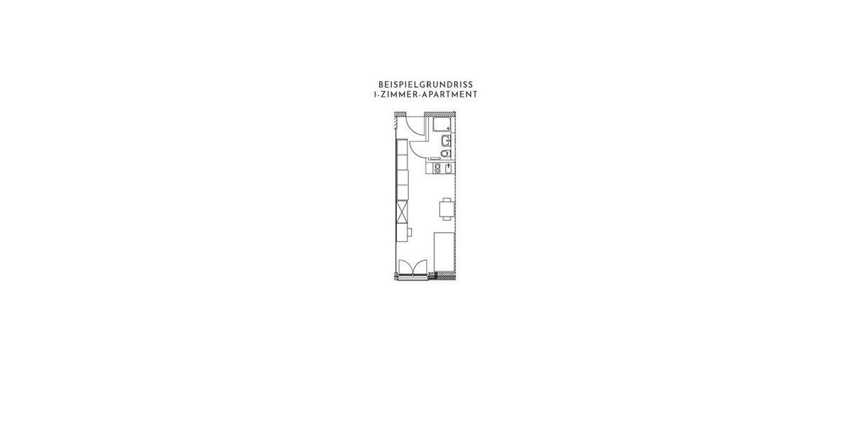 Etagenwohnung Köln Nippes - 2 Zimmer, 31 m&sup2;, 815&euro; | Angebot:25759311