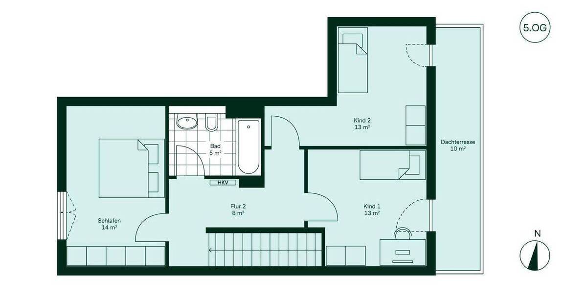 Etagenwohnung Düsseldorf Benrath - 5 Zimmer, 120 m&sup2;, 699.900&euro; | Angebot:25958048