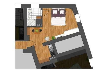 Zimmer Köln Neustadt/Nord - 1 Zimmer, 1.195&euro; | Angebot:25955341