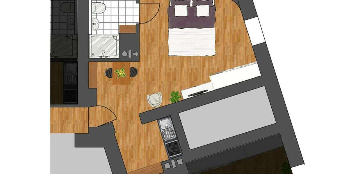 Zimmer Köln Neustadt/Nord - 1 Zimmer, 1.195&euro; | Angebot:25955341