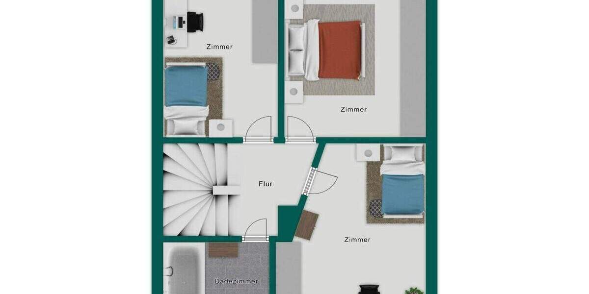 Reihenmittelhaus Leverkusen Rheindorf - 5 Zimmer, 121 m&sup2;, 368.000&euro; | Angebot:25929025