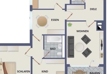 Wohnung Remscheid Remscheid-Süd - 3 Zimmer, 78 m&sup2;, 700&euro; | Angebot:26688519