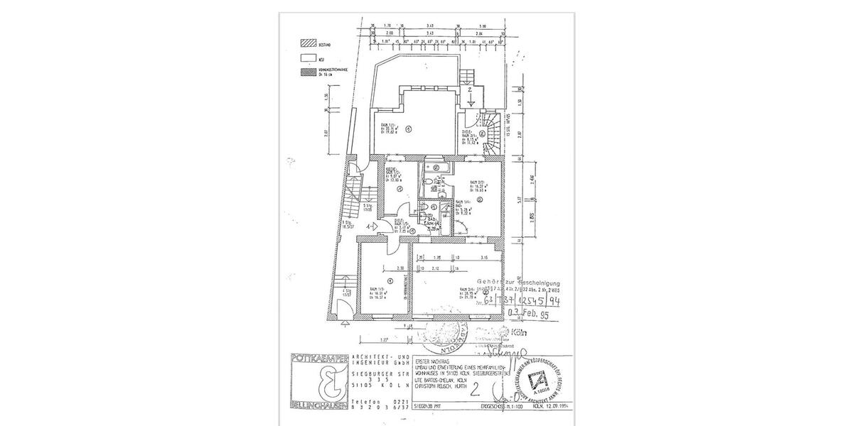 Erdgeschoßwohnung Köln Kalk - 2 Zimmer, 54 m&sup2;, 249.000&euro; | Angebot:25901021