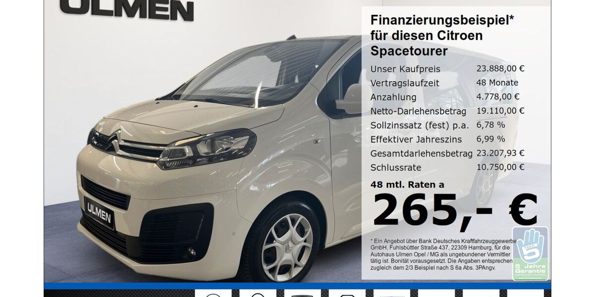 Citroen SpaceTourer 97.590 km 23.888 &euro; Düsseldorf 40231