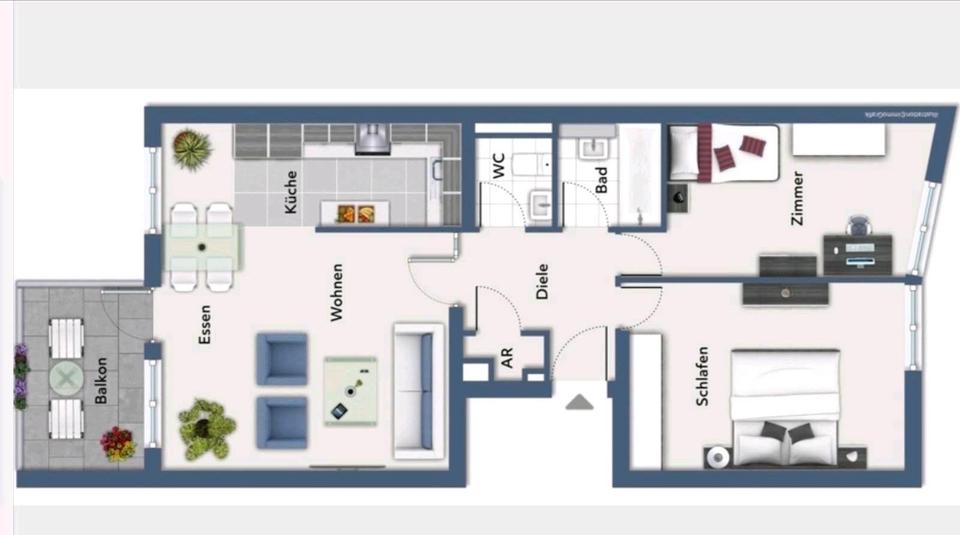 Etagenwohnung Köln Mülheim - 3 Zimmer, 75 m&sup2;, 1.330&euro; | Angebot:26033840