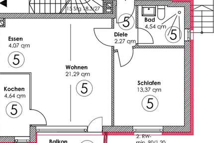 Wohnung Hilden Meide - 2 Zimmer, 57 m&sup2;, 600&euro; | Angebot:25541640