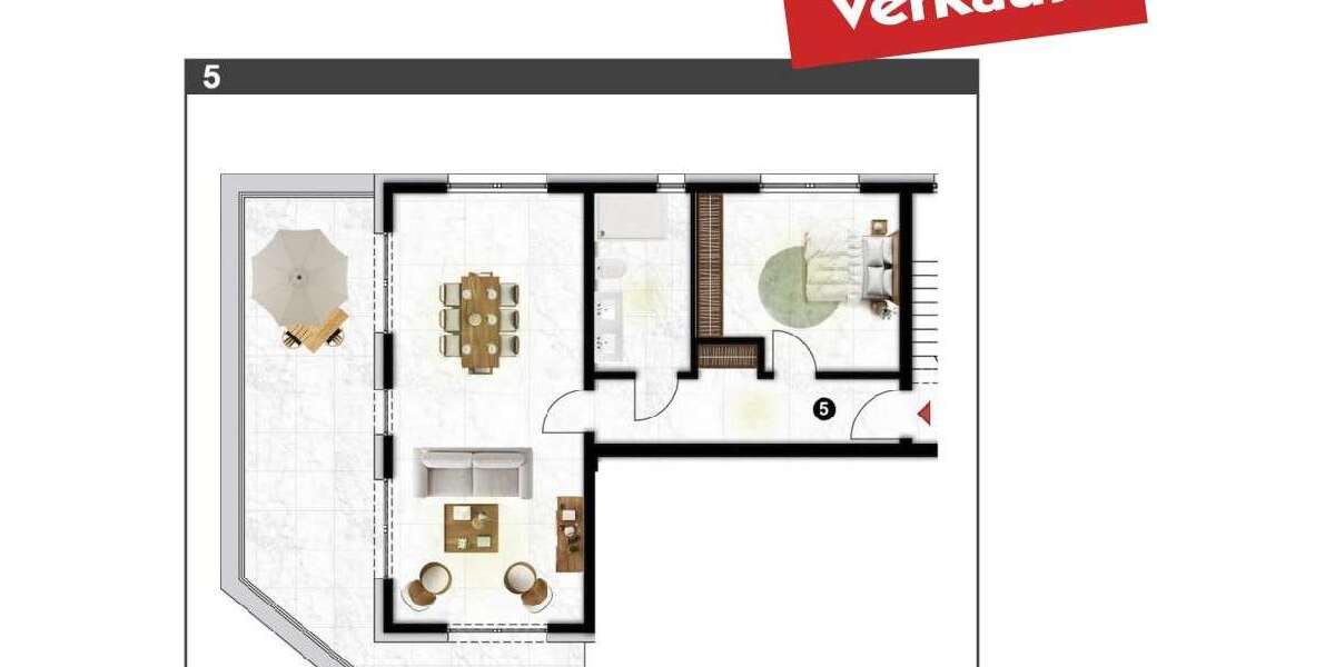 Etagenwohnung Köln Nippes - 2 Zimmer, 75 m&sup2;, 475.000&euro; | Angebot:23844150