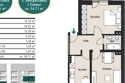 Wohnung Köln Neustadt-Nord - 2 Zimmer, 399.000&euro; | Angebot:25729908