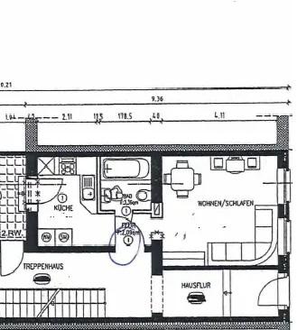 Etagenwohnung Köln Nippes - 1 Zimmer, 32 m&sup2;, 710&euro; | Angebot:25790777