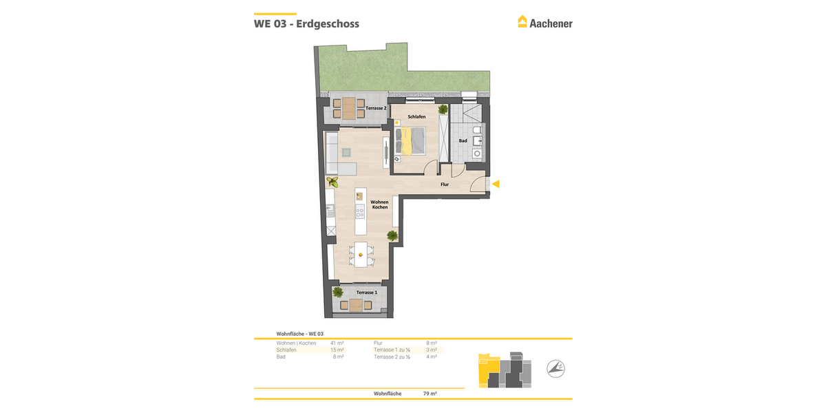Etagenwohnung Ehrenfeld Ehrenfeld - 2 Zimmer, 79 m&sup2;, 587.900&euro; | Angebot:24975164