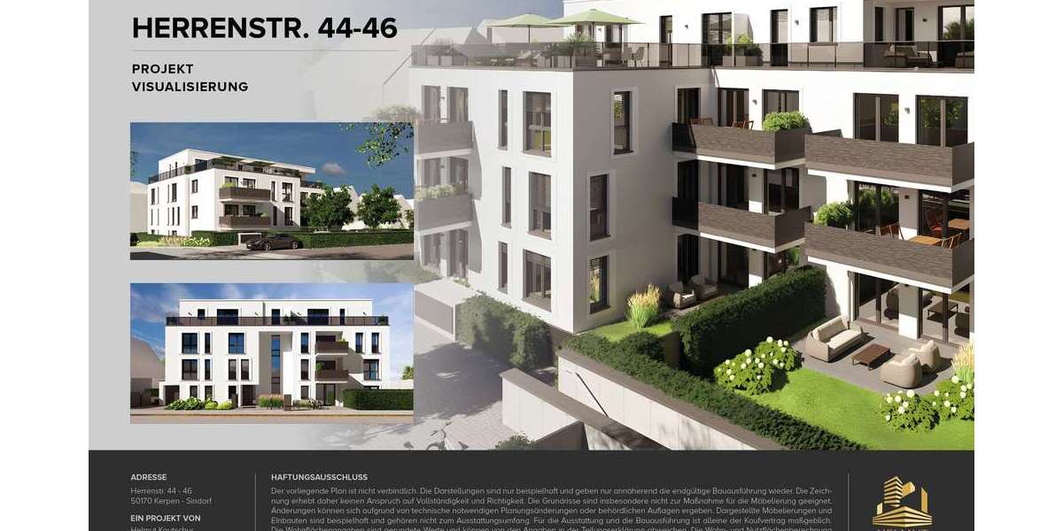 Etagenwohnung Kerpen Sindorf - 1.5 Zimmer, 53 m&sup2;, 257.000&euro; | Angebot:26066348