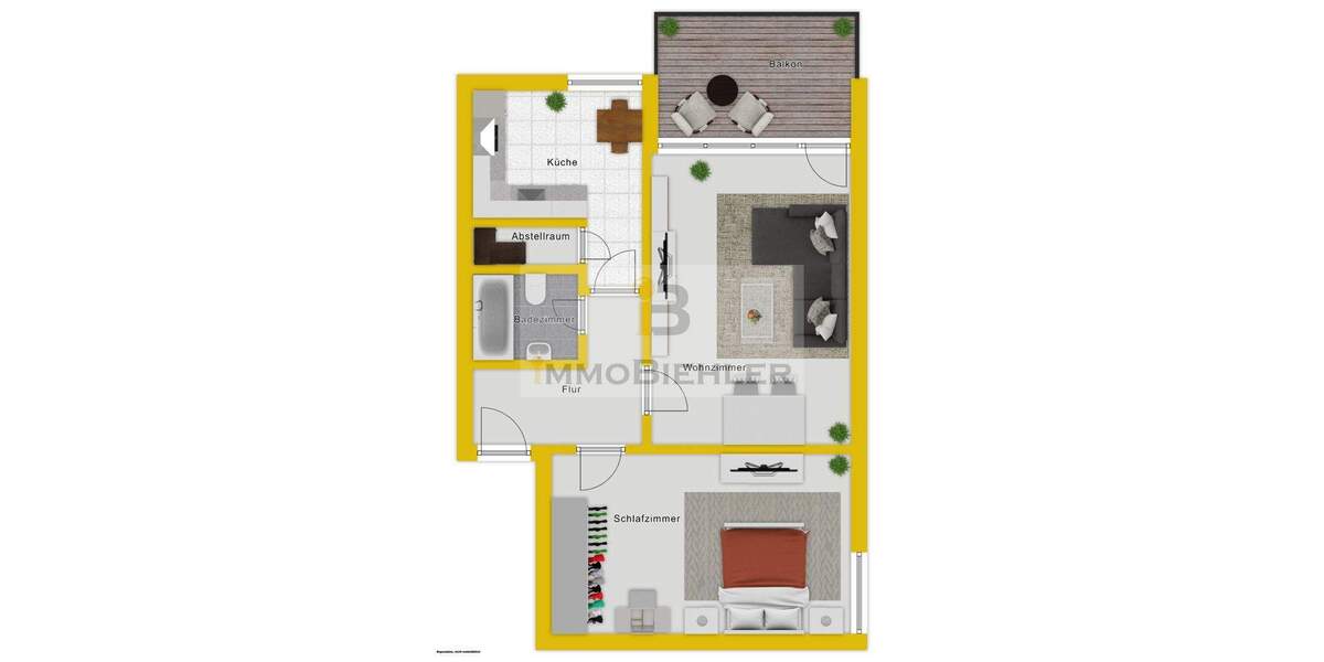 Etagenwohnung Leverkusen Schlebusch - 2 Zimmer, 68 m&sup2;, 149.000&euro; | Angebot:25677245