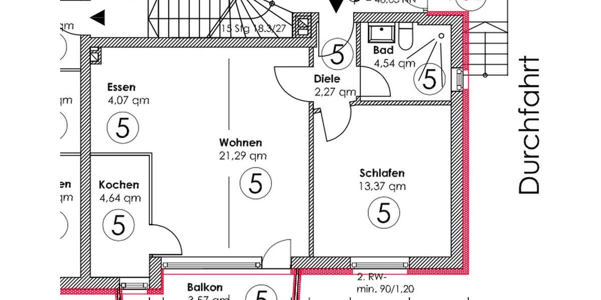 Erdgeschoßwohnung Hilden - 2 Zimmer, 57 m&sup2;, 600&euro; | Angebot:25479727
