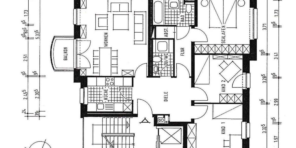 Etagenwohnung Köln Nippes Nippes - 4 Zimmer, 92 m&sup2;, 625.000&euro; | Angebot:25716366