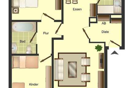Wohnung Monheim - 3 Zimmer, 73 m&sup2;, 899&euro; | Angebot:26706304