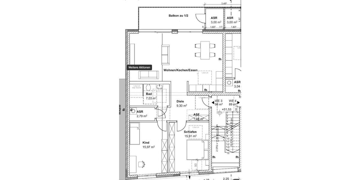 Terrassenwohnung Köln Höhenberg - 3 Zimmer, 100 m&sup2;, 1.590&euro; | Angebot:25784558