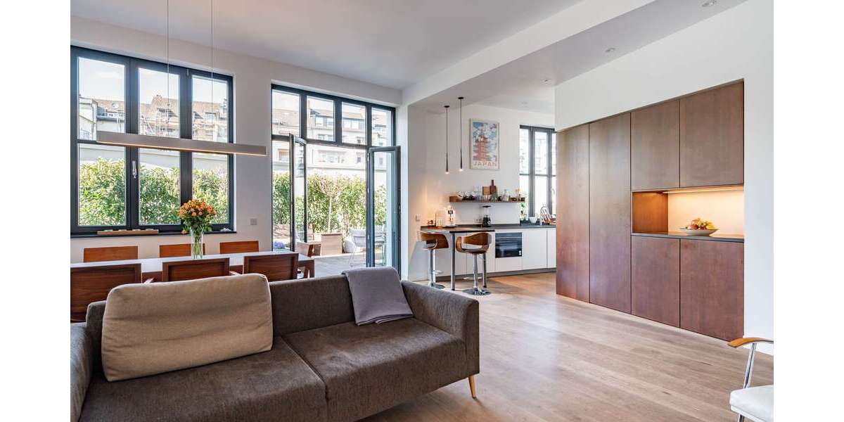 Etagenwohnung Düsseldorf Flingern Süd - 4 Zimmer, 228 m&sup2;, 1.398.000&euro; | Angebot:26566110