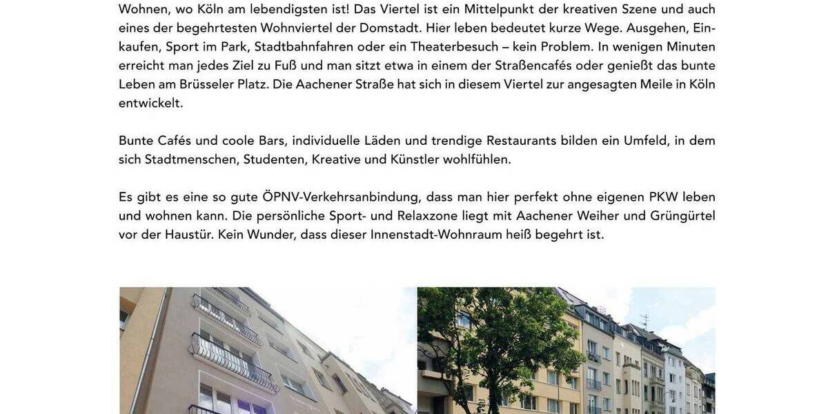 Etagenwohnung Köln Neustadt-Süd - 3 Zimmer, 100 m&sup2;, 679.000&euro; | Angebot:25667819