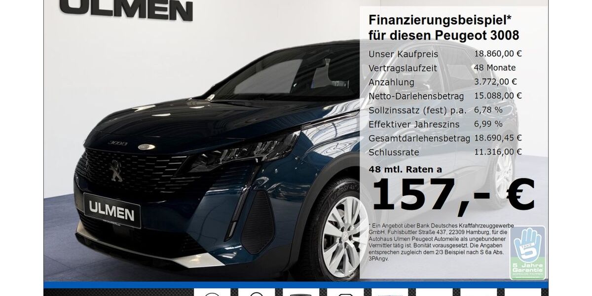 Peugeot 3008 34.507 km 18.860 &euro; Düsseldorf 40233