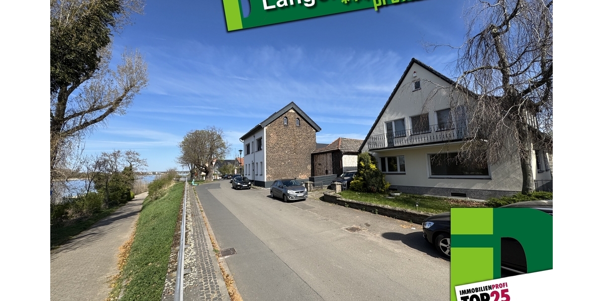 Rheinblick, Gartenidylle und Entwicklungspotential - Einfamilienhaus Köln Porz | Angebot:25783620