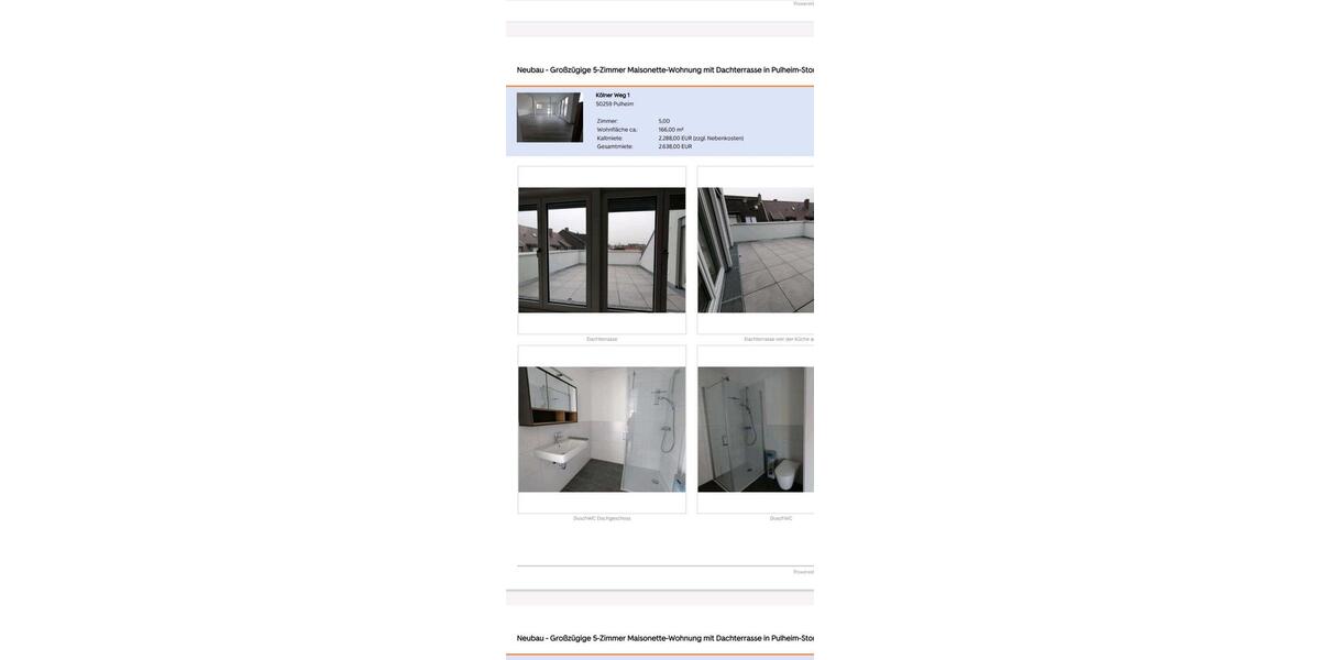 Maisonettenwohnung Pulheim - 5 Zimmer, 166 m&sup2;, 2.638&euro; | Angebot:26149303