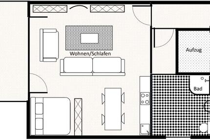 Wohnung Kaarst - 1 Zimmer, 45 m&sup2;, 675&euro; | Angebot:26025014