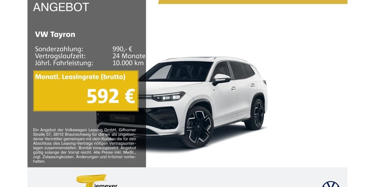 VW Tayron 11.649 km 52.590 &euro; Remscheid 42897