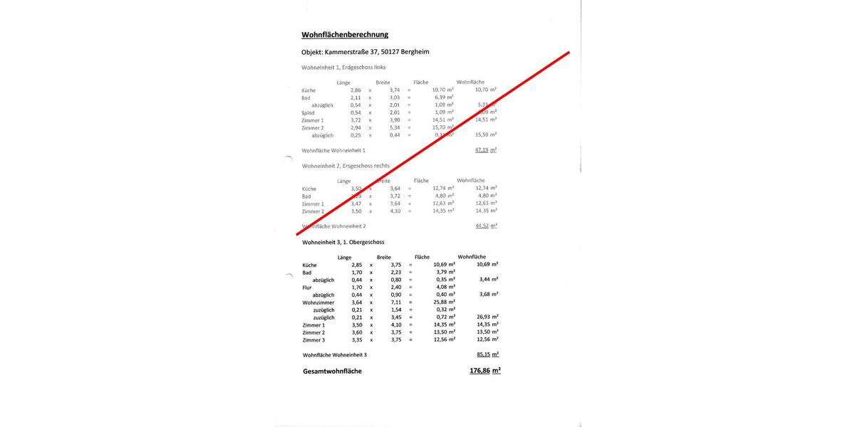 Etagenwohnung Bergheim Ahe - 4 Zimmer, 85 m&sup2;, 1.000&euro; | Angebot:25963725