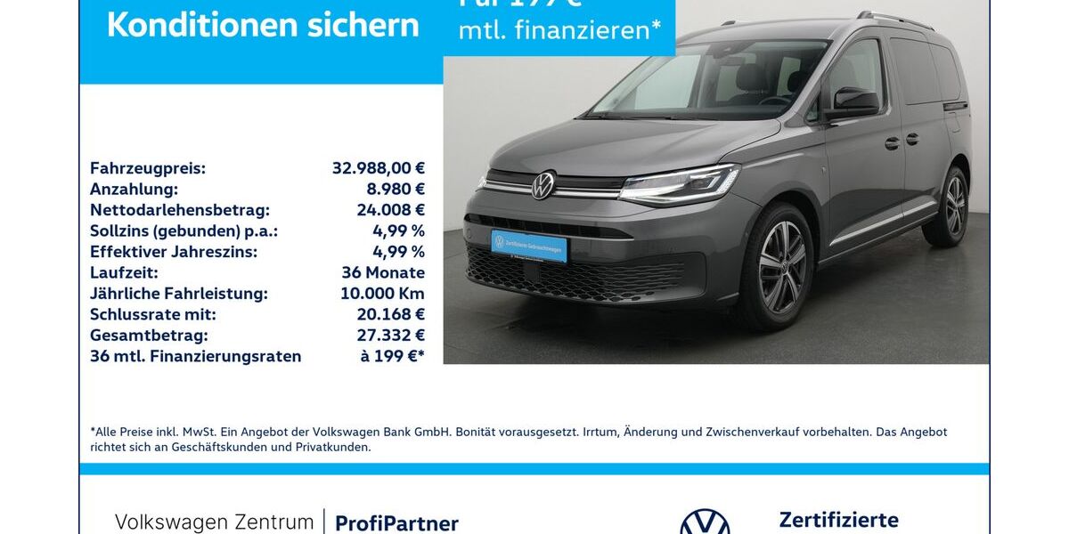 VW Caddy 19.387 km 32.988 &euro; Leverkusen 51379