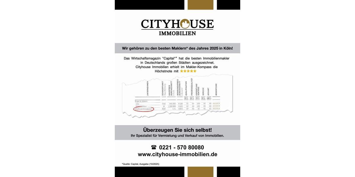 Etagenwohnung Köln / Neustadt-Nord Neustadt-Nord - 3 Zimmer, 95 m&sup2;, 549.000&euro; | Angebot:25685069