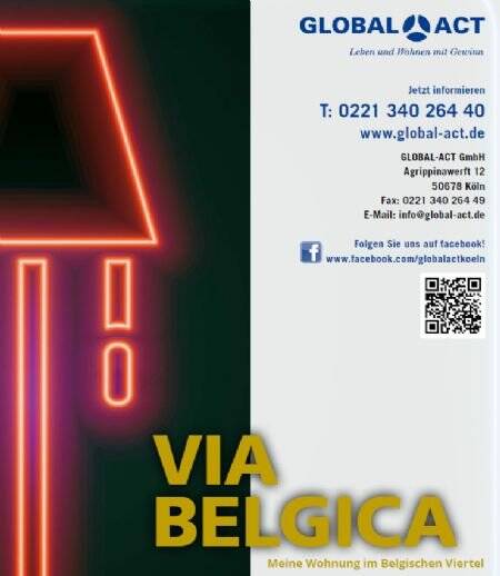 Etagenwohnung Köln Neustadt-Nord - 2 Zimmer, 399.000&euro; | Angebot:25729908