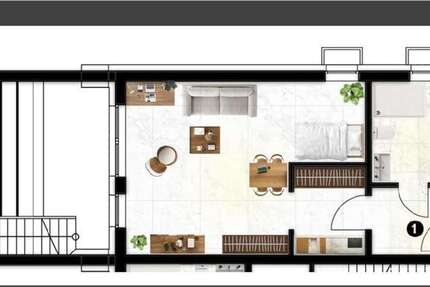 Wohnung Köln - Niehl Niehl - 1 Zimmer, 50 m&sup2;, 289.900&euro; | Angebot:23844151