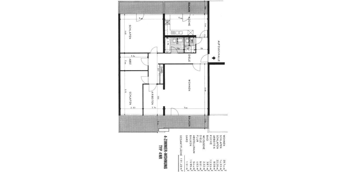 Etagenwohnung Köln Lindenthal - 3.5 Zimmer, 131 m&sup2;, 382.000&euro; | Angebot:25964608