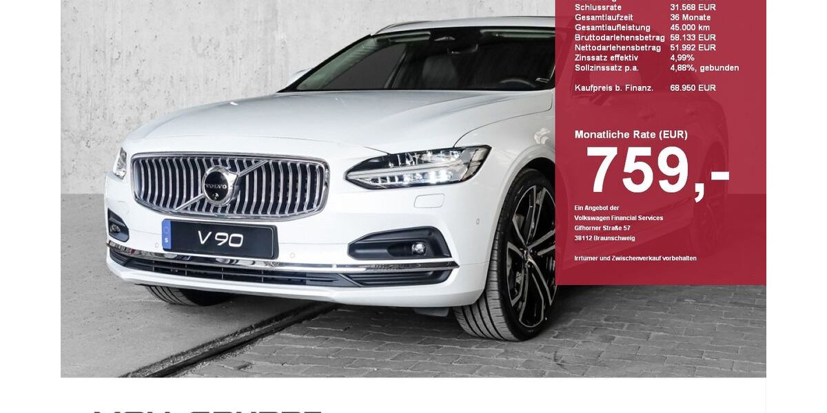 Volvo V90 6.500 km 41.950 &euro; Düsseldorf 40549