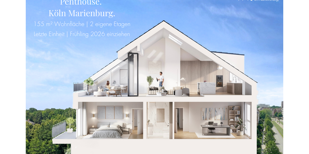 Etagenwohnung Köln Marienburg - 4 Zimmer, 155 m&sup2;, 1.099.000&euro; | Angebot:25253278