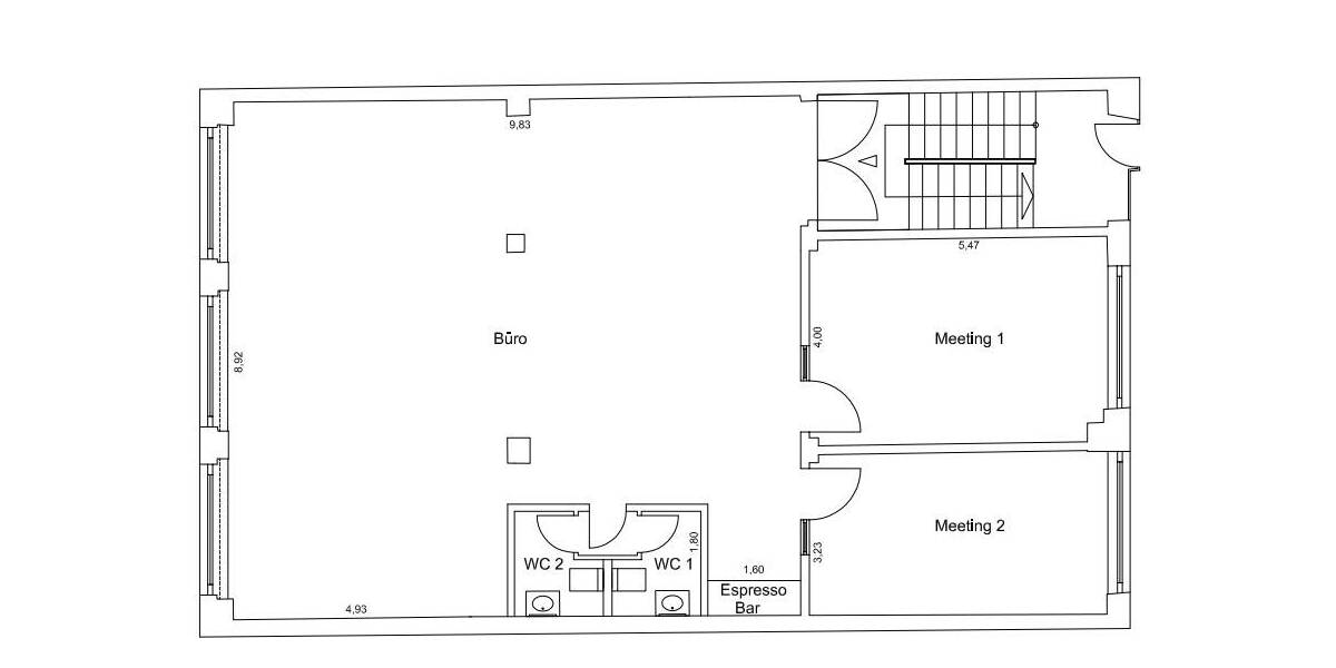 Gewerbeobjekt Düsseldorf Stadtmitte - 4 Zimmer, 125 m&sup2;, 2.500&euro; | Angebot:25738805