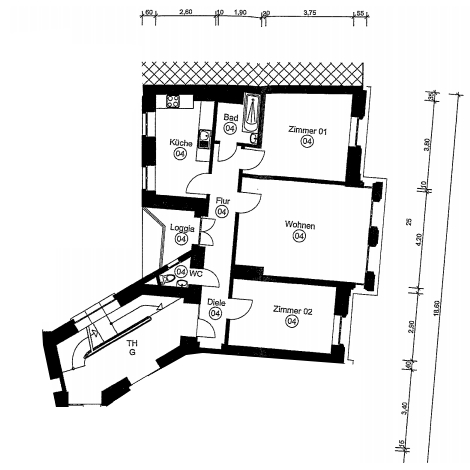 Großzügig geschnittene Eigentumswohnung in Köln-Mülheim - Etagenwohnung Köln Mülheim | Angebot:20500827