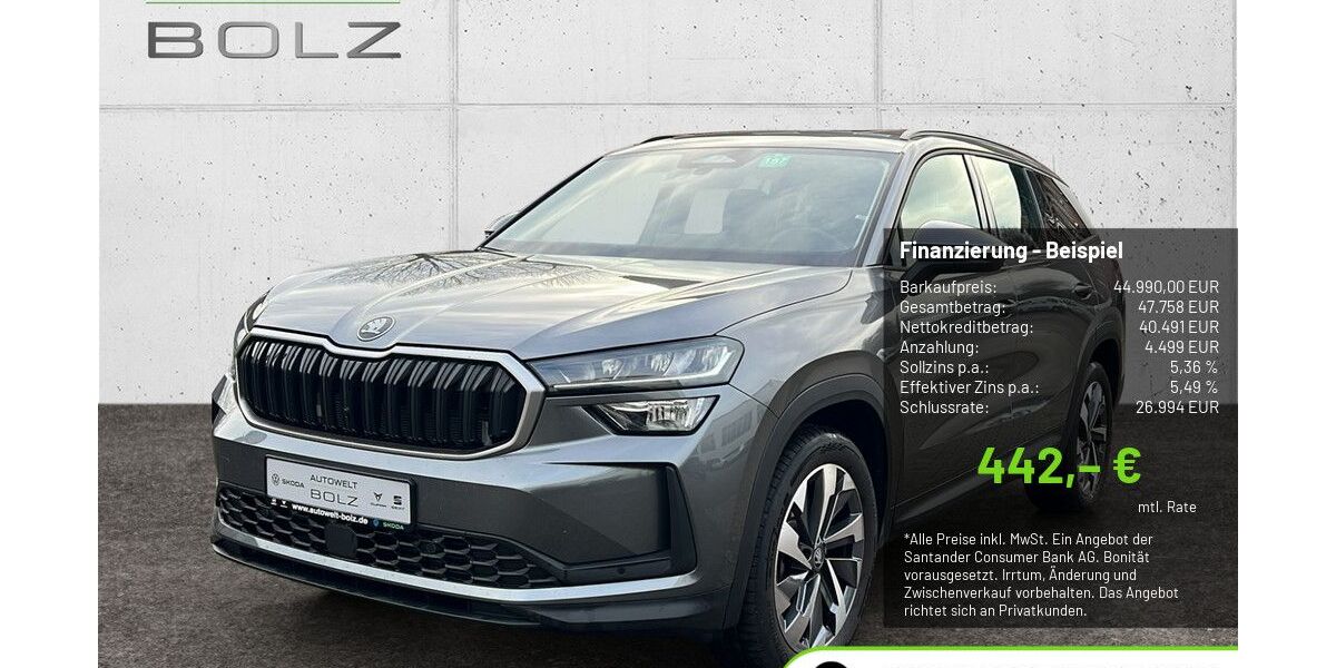 Skoda Kodiaq 6.498 km 44.790 &euro; Pulheim-Brauweiler 50259