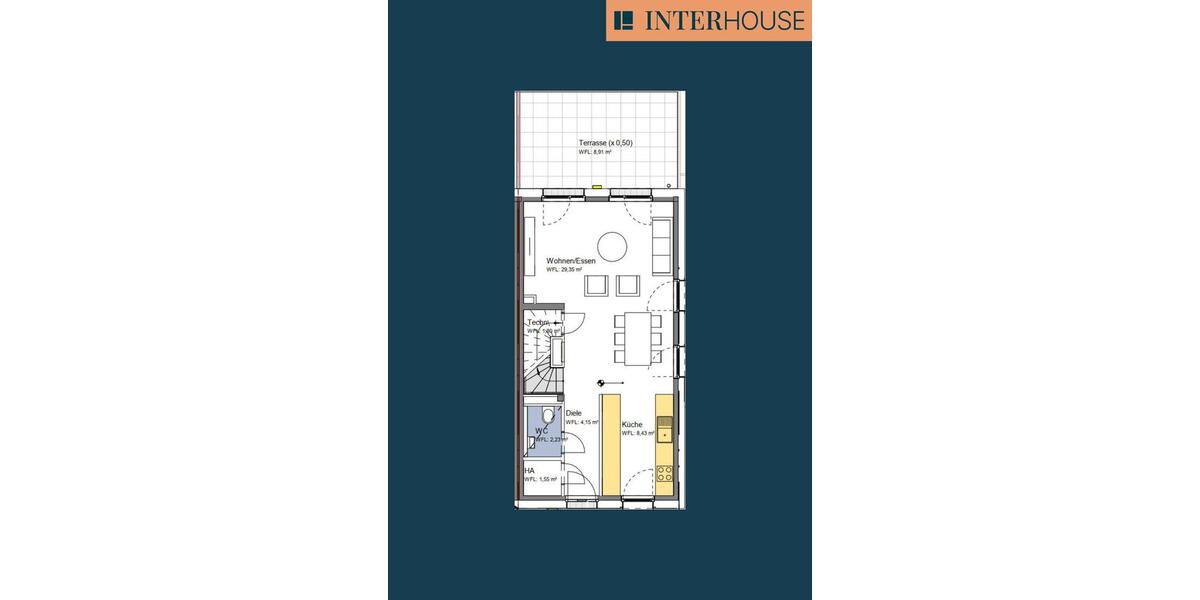 Reihenhaus Köln Porz - 6 Zimmer, 137 m&sup2;, 2.275&euro; | Angebot:23792745