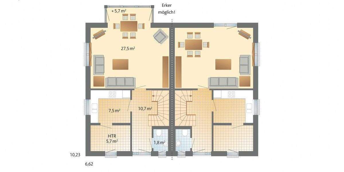 Doppelhaushälfte Düsseldorf Vennhausen - 4 Zimmer, 130 m&sup2;, 699.000&euro; | Angebot:25684665