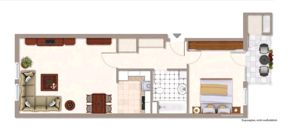 Etagenwohnung Düsseldorf Flingern Süd - 2 Zimmer, 59 m&sup2;, 305.000&euro; | Angebot:27198843