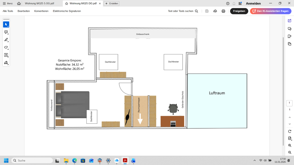 Maisonettenwohnung Köln Innenstadt - 3 Zimmer, 86 m&sup2;, 574.500&euro; | Angebot:25634499