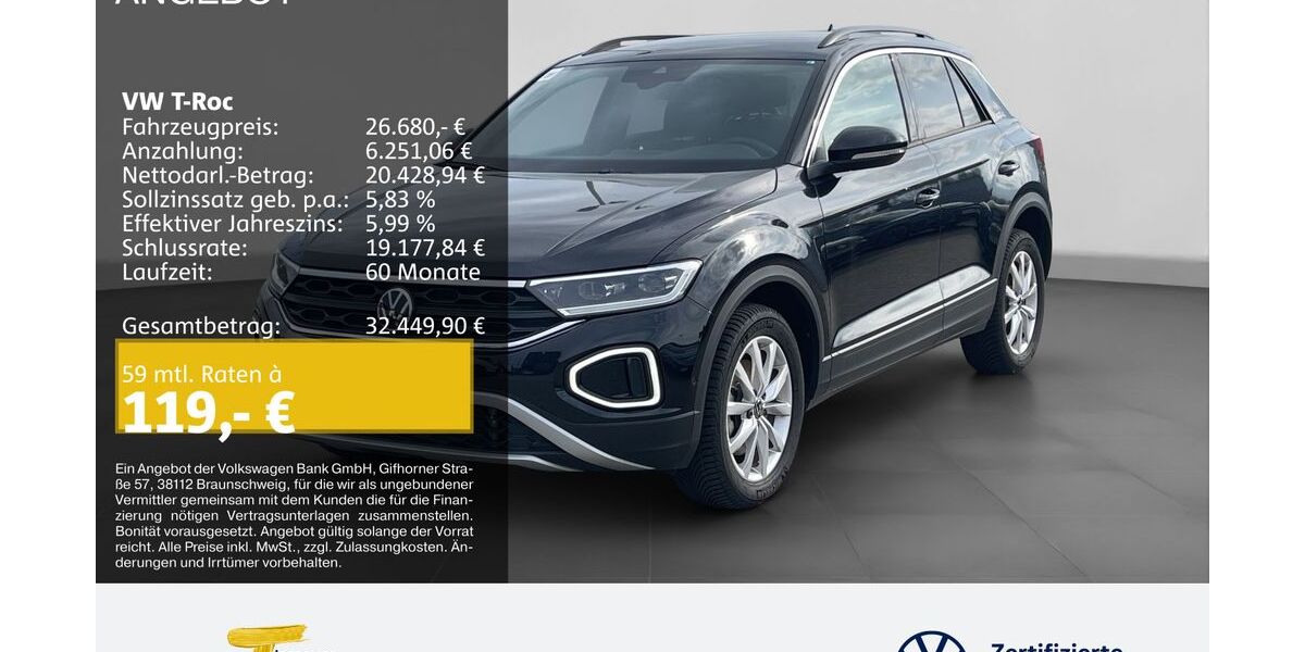 VW T-Roc 11.361 km 25.980 &euro; Remscheid 42897