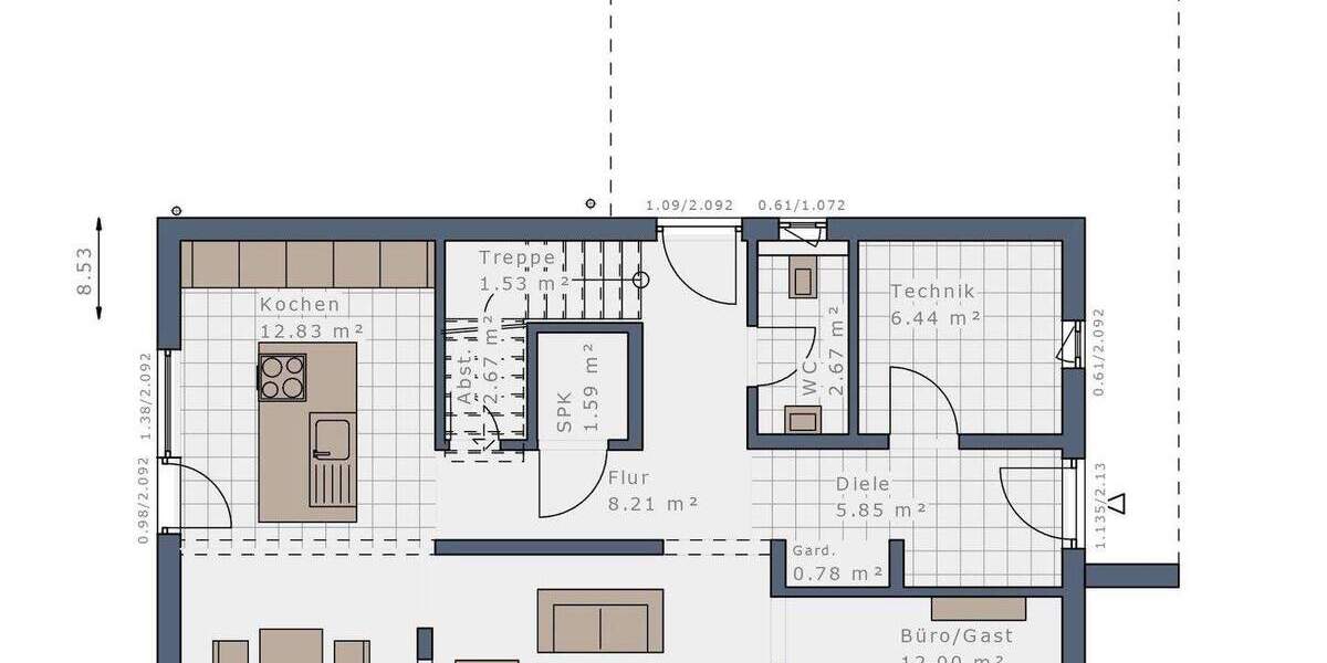 Einfamilienhaus Kaarst Driesch - 5 Zimmer, 170 m&sup2;, 3.720&euro; | Angebot:25734301