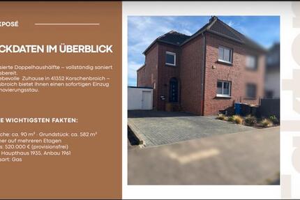 Haus Korschenbroich - 3.5 Zimmer, 90 m&sup2;, 519.000&euro; | Angebot:26710368