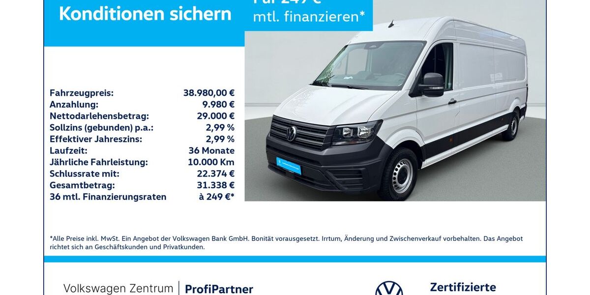 VW Crafter 36.040 km 35.980 &euro; Leverkusen 51379