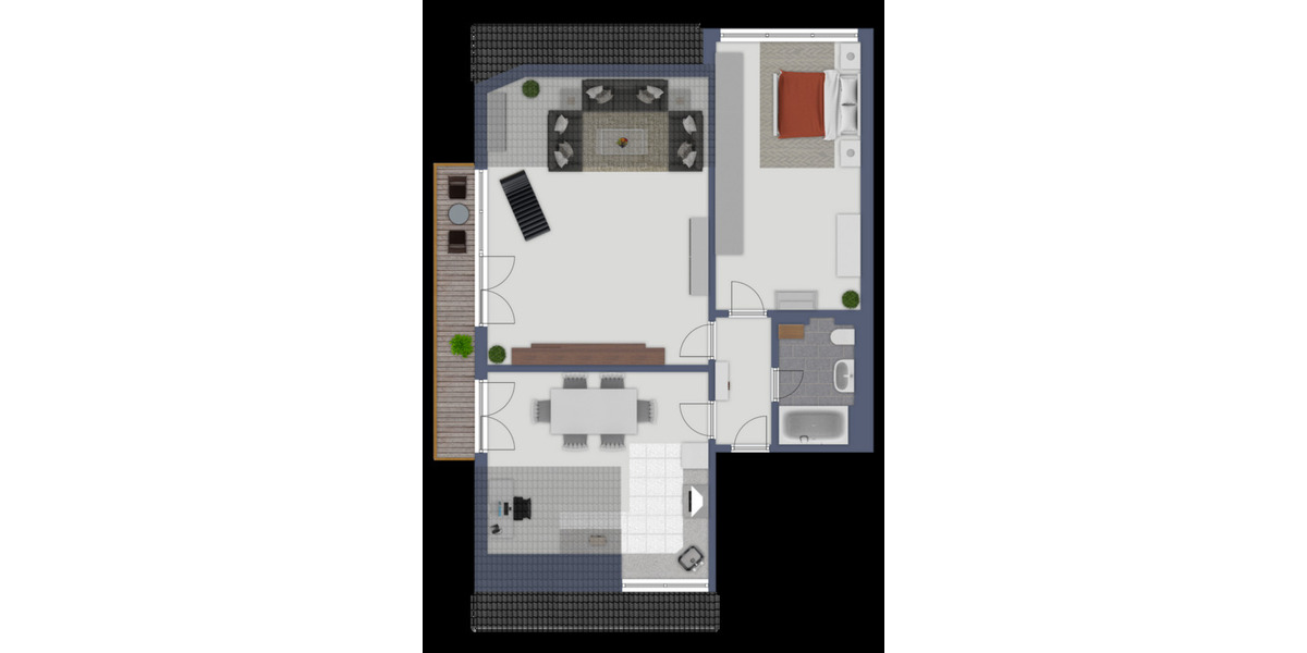 Dachgeschoßwohnung Leverkusen Bergisch Neukirchen - 2 Zimmer, 82 m&sup2;, 850&euro; | Angebot:26424002